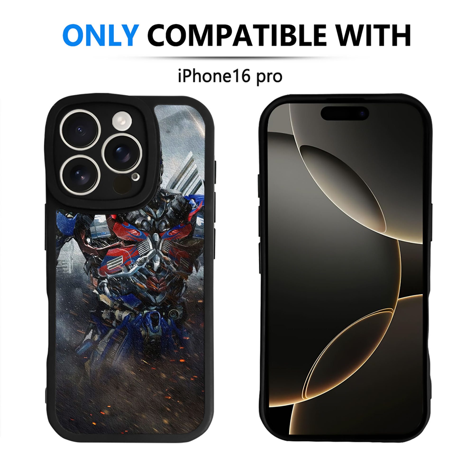 （画像用） Transformers トランスフォーマー 【iPhone 16シリーズ対応】シリコンスマホケース（レザー調） 材質：シリコン